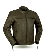 First Manufacturing Top Performer Men&#39;s Motorcycle Leather Jacket - £167.23 GBP