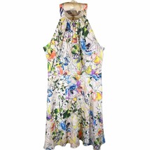 New Express Womens Size 6 Small Floral Sleeveless Keyhole Halter Dress - AC - $21.55