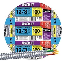 Southwire 68583423 100-Foot 12-Gauge 3-Conductor Type MC Cable, Aluminum - €107,15 EUR