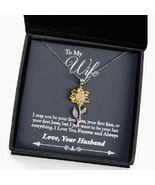 To My Wife From Husband Necklace Jewelry With Message Card On Sale - $59.95