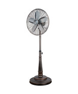 Optimus 16 Inch Retro Oscillating Stand Fan with Oil Rubbed Bronze Finish - £107.87 GBP