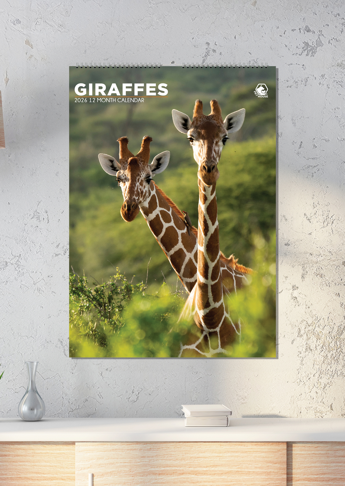 Giraffes Calendar 2026 - $19.99