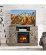 Gray Wash Farmhouse TV Stand with 18" Fireplace &amp; 50" TV Storage - $4,960.13 MXN