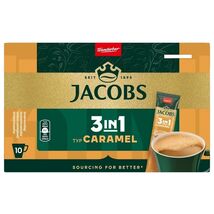 Jacobs 3in1 instant coffee CARAMEL Flavor - 10 SINGLE Portions -Made in ... - $14.36