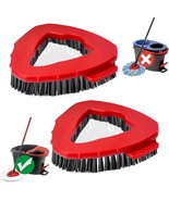 Oceda Scrub Brush 2 Pcs Spin Mop Scrub Brush Head Compatible with O Ceda... - $31.23