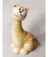 Handpainted Ceramic Tall Neck Cat Figure - $20.74