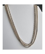 SILPADA VINTAGE N1719 925 STERLING SILVER MULTI CHAIN NECKLACE AT - €154,10 EUR