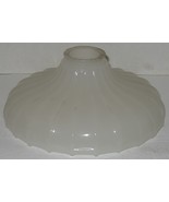 Vintage Milky White Frosted Glass Umbrella Lamp Light Shade Part Refurbish - $723.13 MXN