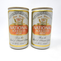 National Bohemian Beer Can Empty Vintage Coin Bank Lot of 2 Baltimore - $33.81