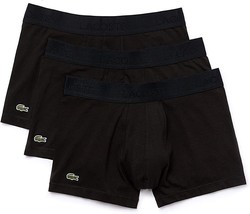 Lacoste Uomo 3-Pezzi Boxer Briefs Intimo Classico Stretch Nero 5H3407-51... - $21.20+
