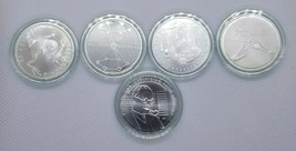 GERMANY 20 EURO COMPLETE 5 SILVER COIN SET 2018 UNC BU UNC NEW SET - $214.66