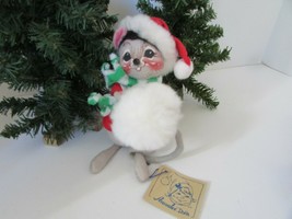 VTG 1994 HOLIDAY ANNALEE MOBILITEE 6&quot; SNOWBALL MOUSE W/TAG - £11.64 GBP