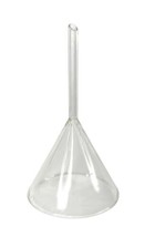 VTG CORNING PYREX 60º Angle Glass Fluted Large Funnel 7.5” High 4” Diameter - $34.64