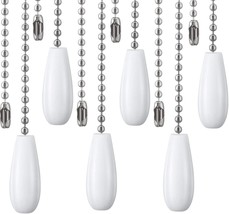 White Wooden Pull Chain Extensions For Ceiling Light Fan Chains Are, Pack. - £26.33 GBP
