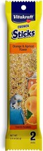Vitakraft Crunch Sticks Parakeet Treat Orange and Apricot Flavor - 2 count - £7.16 GBP