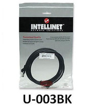 Intellinet 3ft CAT5E UTP Ethernet RJ45 Patch Cable BK, U-003BK - £12.61 GBP