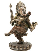 Elegant Dancing Ganesha Statue - Handcrafted Lord Ganesha Idol - Hindu Décor - £125.69 GBP