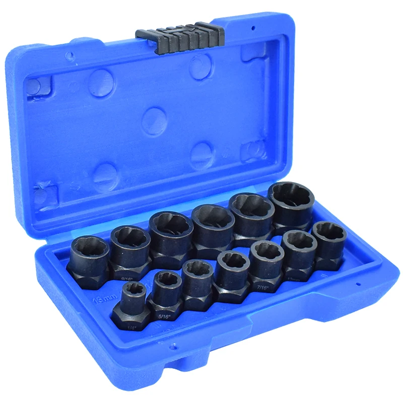 13 Piece Nut Extractor Socket Impact Bolt Nut Screw Remover Tool Set Soc... - $361.06