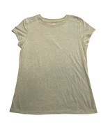 Gramicci Womens Large Shirt Tan Short Sleeve Polyester Cotton Blend Pati... - £9.56 GBP