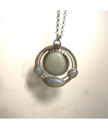 chico&#39;s Loud Obnoxious Synthetic Moonstone Pagan Charm on Silvertone Cab... - $9.24 CAD