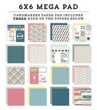 Echo Park Double Sided Mega Paper Pad 6"X6" New Day - $18.53