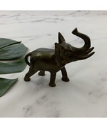 Vintage Brass Elephant Figurine Statue Paper Weight Home Decor Animal Metal - €22,08 EUR