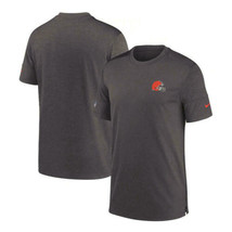 Nike Men&#39;s Cleveland Browns Sideline Coaches Dri-Fit Short Sleeve UV T-s... - $29.00