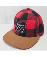 Eugene OG Oregon Red Black Plaid Hat Cap Brown Faux Leather Brim LIDS Sn... - $164.67 MXN