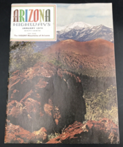 January 1970 Arizona Highways Magazine Violent Mountains 9x12 - £9.51 GBP