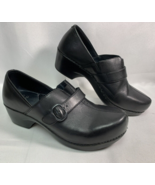 Dansko Women’s Black Leather Tamara Shoes Clogs Strap Size 41 Size 9 1/2 - £49.81 GBP