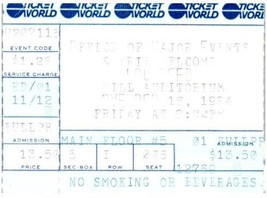 Vintage Lou Reed Concert Ticket Stub November 16 1984 Detroit Michigan - £27.36 GBP