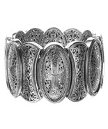  Gerochristo 6352- Sterling Silver Medieval-Byzantine Large Bracelet w C... - £1,810.74 GBP