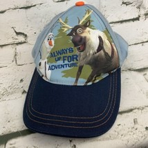 Disney Frozen Hat Ballcap Boys OSFM Olaf Sven Always Up For Adventure - $9.89