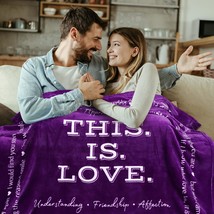 Love Blanket, Anniversary Wedding Gifts For Wife From Husband, Romantic ... - £22.08 GBP