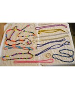 13 beaded necklaces and 2 beaded bracelets older items used very nice - £11.85 GBP