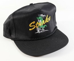 Vintage Black Camp Strake Gator Boy Scouts of America BSA Snap Back Hat Cap - $13.49
