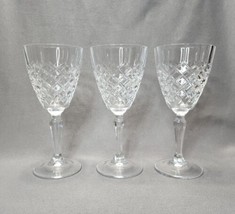 Cristal D&#39;Arques Durand Dauphine Crystal Water Goblets Wine Glass Set 3 ... - $19.80