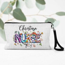 Nurse Cosmetic Pouch, Personalized Nurse Bag, Nurse Coworker Gifts, Pencil Pouch - £12.63 GBP