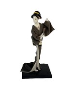 9”  Japan Gofun Geisha Silk Dressed Doll Asian  Vintage Exquisite Collec... - £145.69 GBP