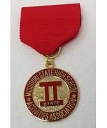 Medal Missouri State High School Activities Association Red Gold Color V... - £11.10 GBP