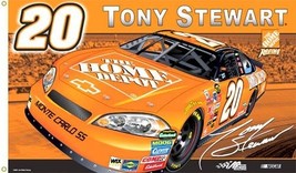 Tony Stewart #20, Home Depot Chevy Racing 3x5&#39; Two Side Flag - $20.00