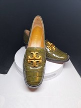 Tory Burch Eleanor Heeled Loafer Olive Green Women&#39;s Size 7.5 M - £148.90 GBP