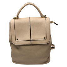 Nwt Emperia Los Angeles New York Women&#39;s Nude School Work Vegan Leather Backpack - $83.23