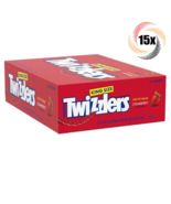 Full Box 15x Packs Twizzlers Strawberry Licorice Twists Low Fat King Can... - $49.89