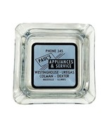 Vtg 1930&#39;s Roseville Illinois Pauls Appliances Glass Ashtray Advertising... - $39.06 CAD