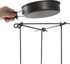 Camping Tripod Campfire Stand Portable Campfire, Over Fire Camp Grill With - £26.81 GBP