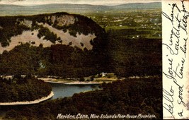 Mine Island And Poor House Mountain Meriden Connecticut CT  UDB Postcard bk57 - £6.96 GBP