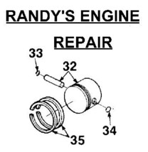 COMPLETE PISTON ASSEMBLY HOMELITE XL12 A58903C NLA - £59.12 GBP