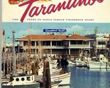Tarantino&#39;s Menu San Francisco California Famous Fisherman&#39;s Wharf 1960&#39;s - $34.75