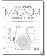 TP-2231-C NEW PARTS Manual For M14 KOHLER Engine - $198.41 MXN